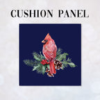 CUSHION Panel Winter Cardinal Navy CP-831