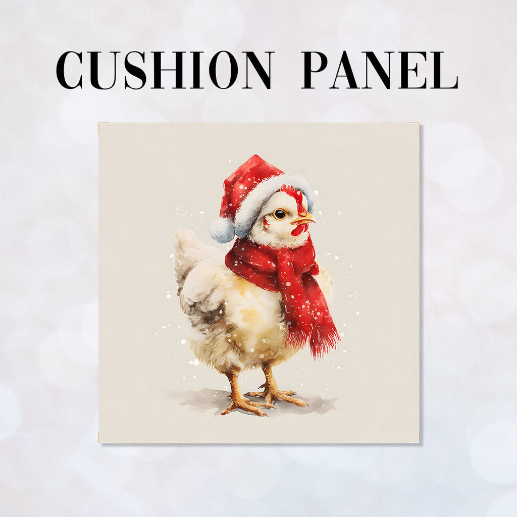 CUSHION Panel Winter Chicken CP-832