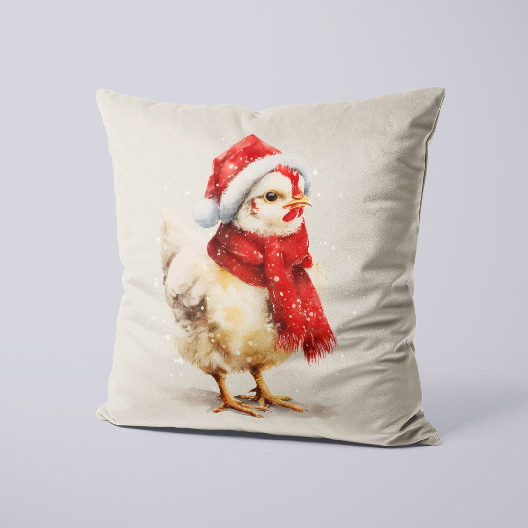 CUSHION Panel Winter Chicken CP-832