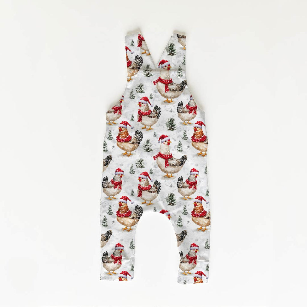 Winter Chickens Fabric