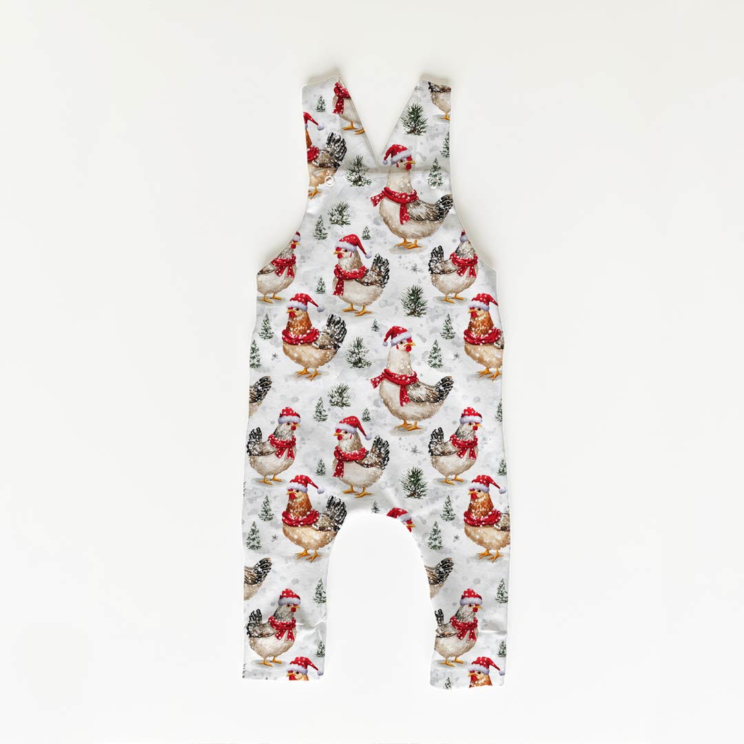 Winter Chickens Fabric
