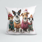 CUSHION Panel Winter Dogs CP-834
