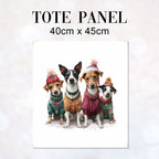 TOTE Panel Winter Dogs TP-867
