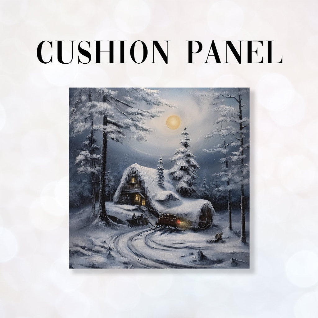 CUSHION Fabric Panel Winter Evening