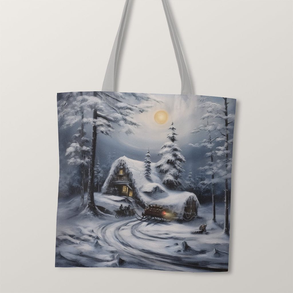 TOTE Winter Evening Fabric Bag Panel