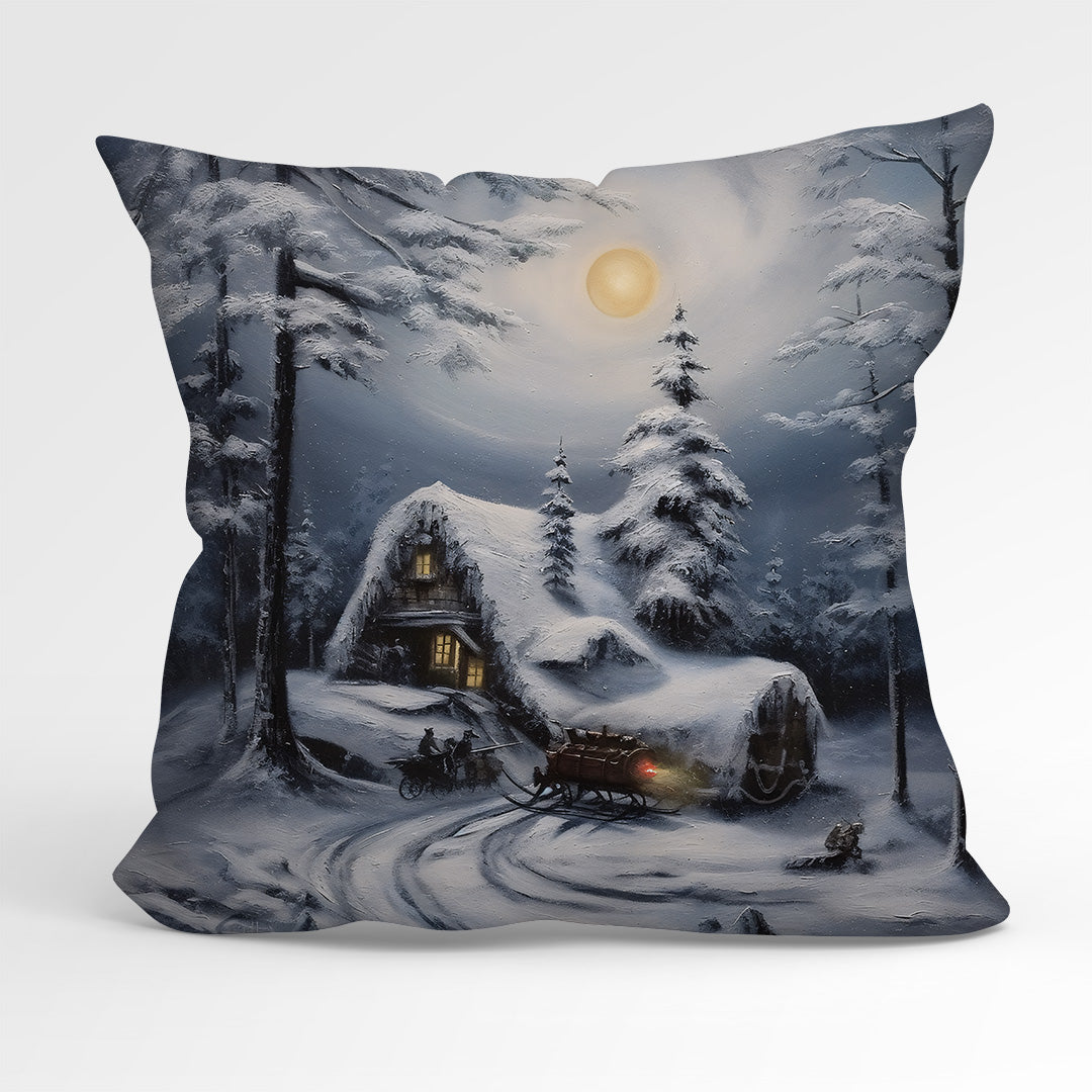CUSHION Fabric Panel Winter Evening