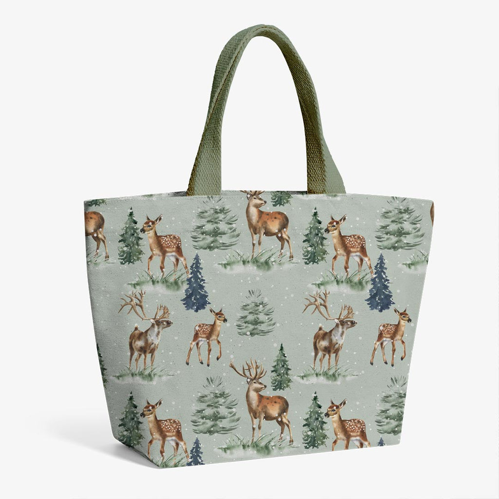 Winter Forest Deer Fabric