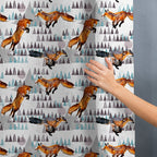 Winter Foxes Fabric