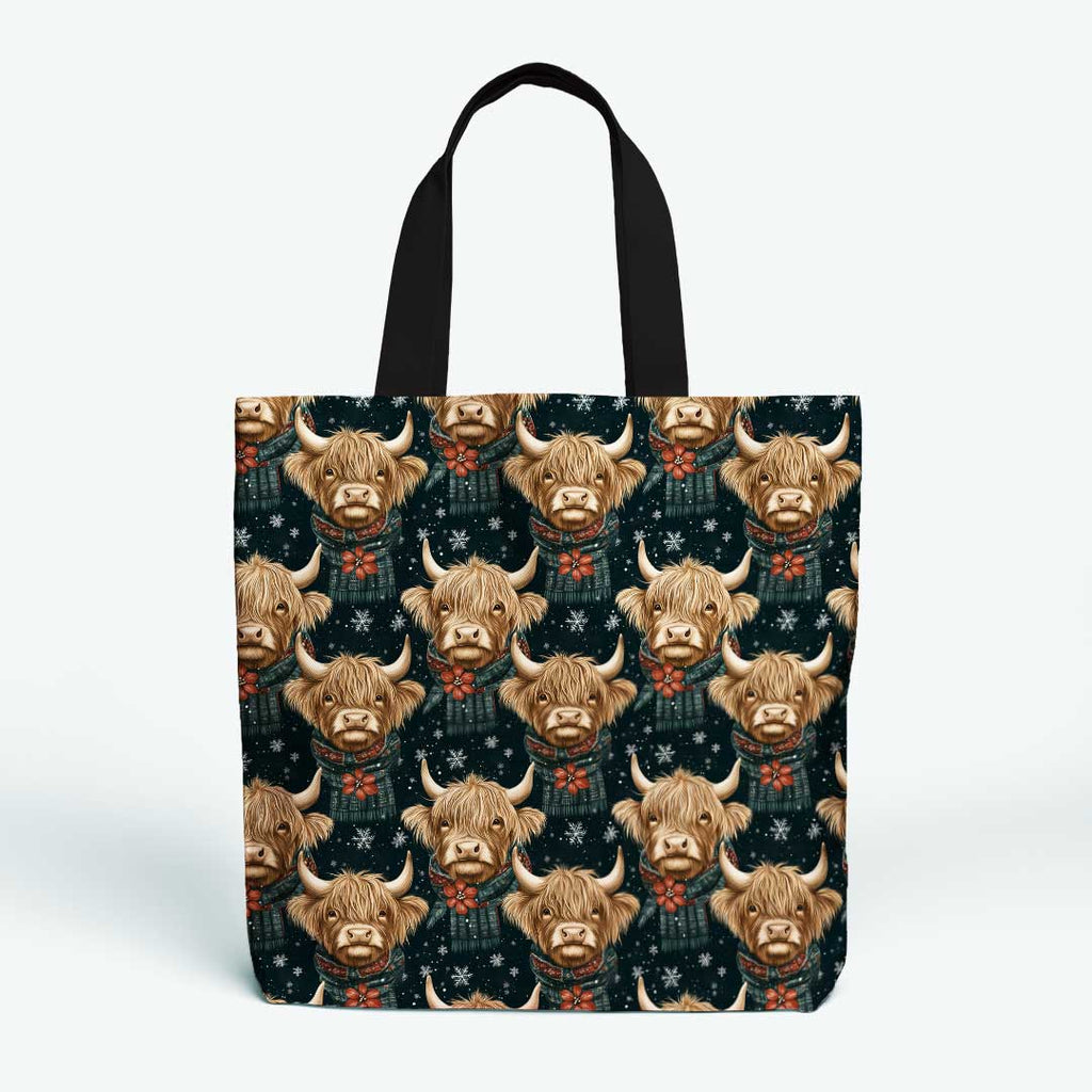 Winter Highland Cows Fabric