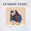 CUSHION Panel Winter Horses CP-835
