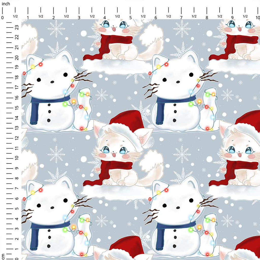 Winter Kitties Fabric
