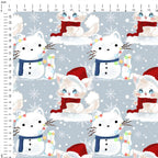 Winter Kitties Fabric