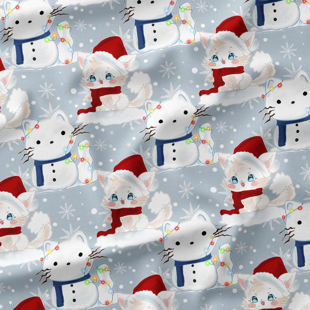 Winter Kitties Fabric