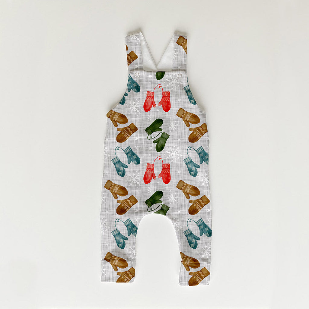 Winter Mittens Grey Fabric