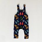 Winter Mittens Navy Fabric