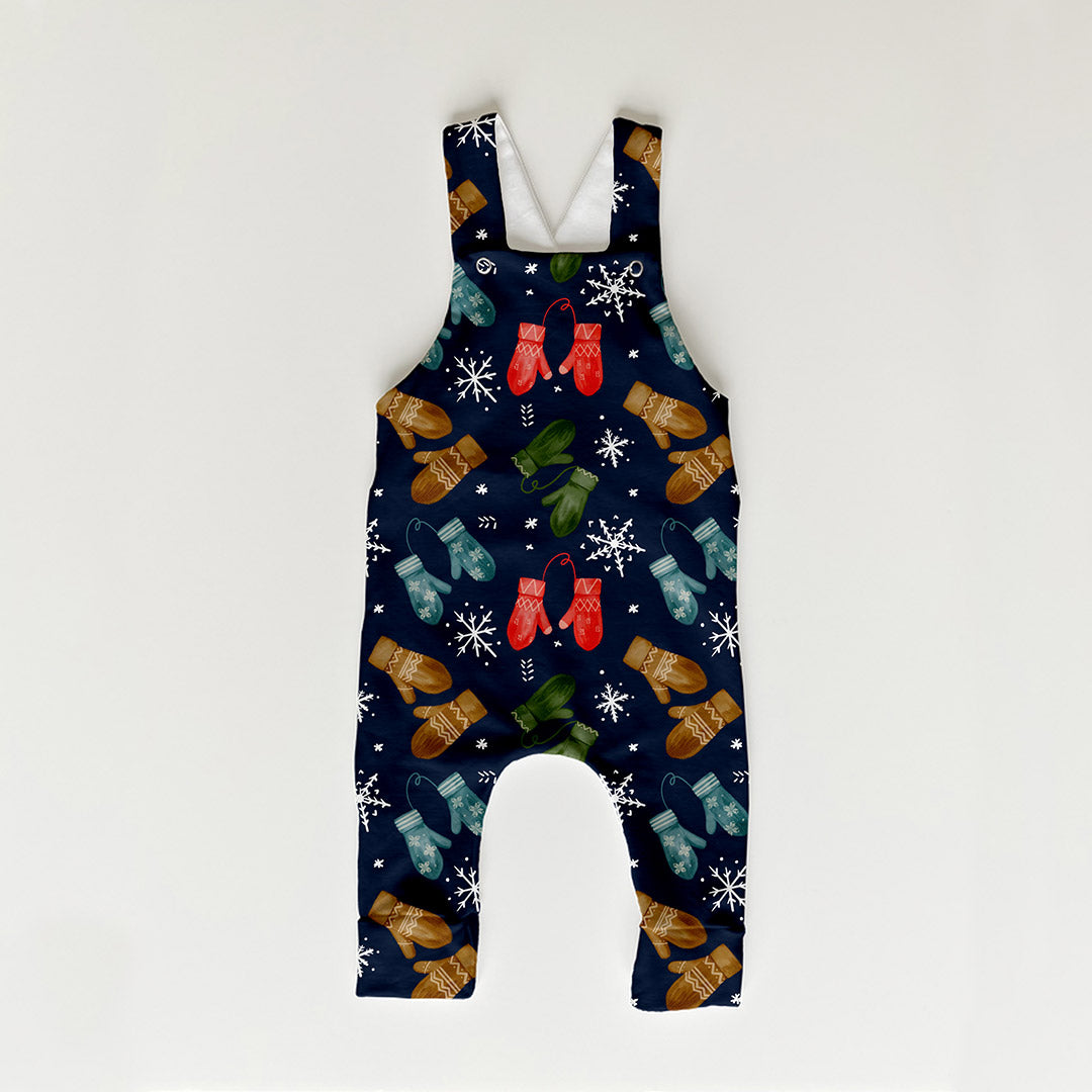 Winter Mittens Navy Fabric