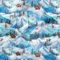 Winter Mountains Fabric