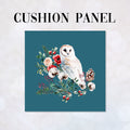 CUSHION Panel Winter Owl Teal CP-837