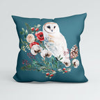 CUSHION Panel Winter Owl Teal CP-837