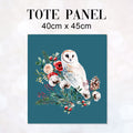 TOTE Panel Winter Owl Teal TP-847