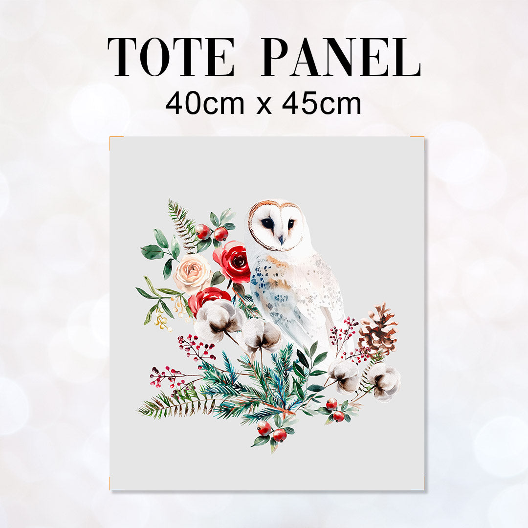 TOTE Panel Winter Owl Grey TP-846