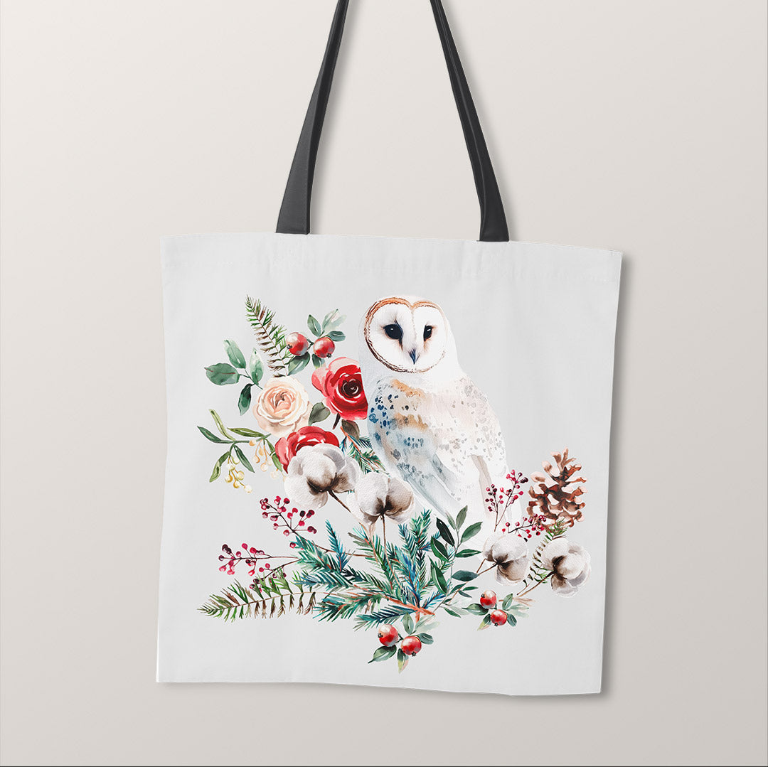 TOTE Panel Winter Owl Grey TP-846