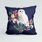 CUSHION Panel Winter Owl Navy CP-748