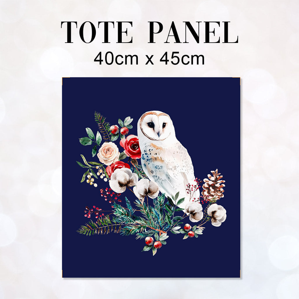 TOTE Panel Winter Owl Navy TP-844