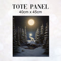 TOTE Winter Polar Bear Fabric Bag Panel