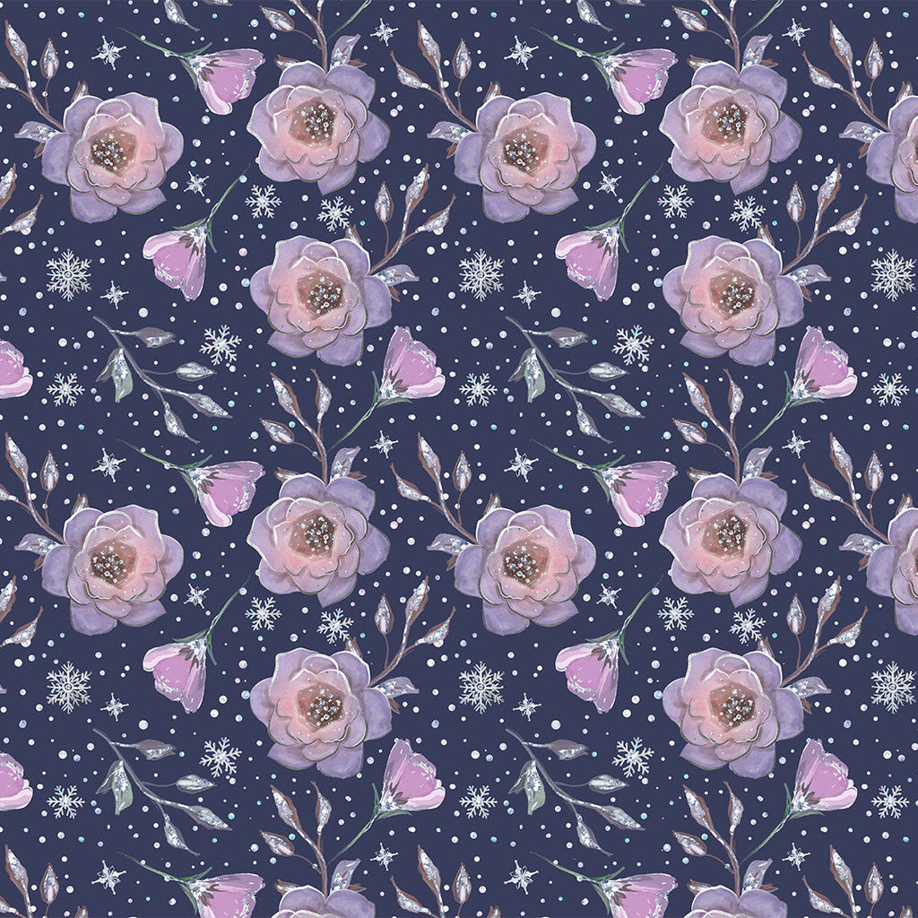 Winter Roses Fabric