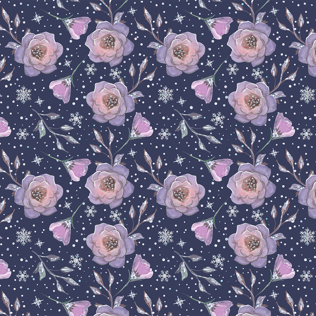 Winter Roses Fabric