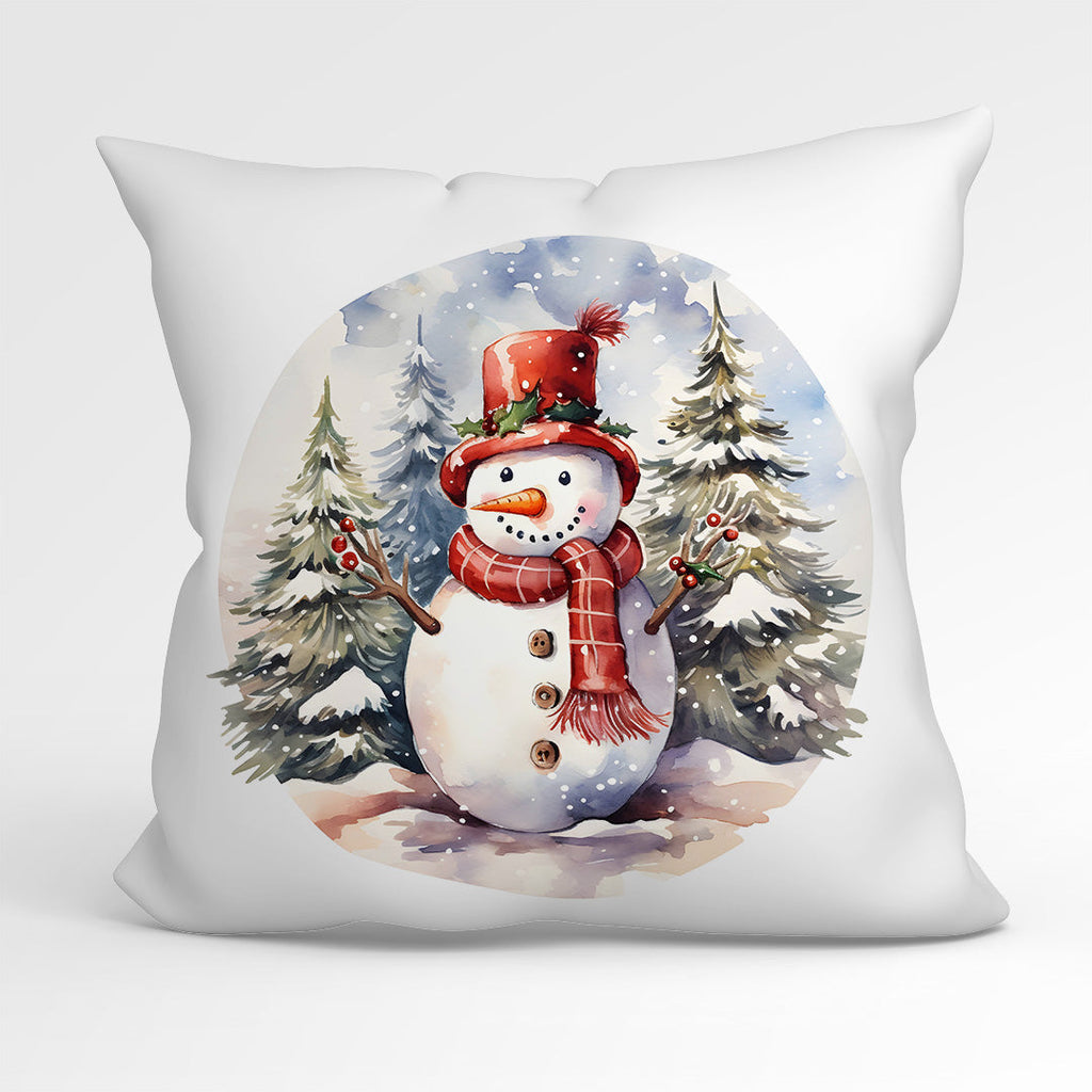 CUSHION Fabric Panel Winter Snowman