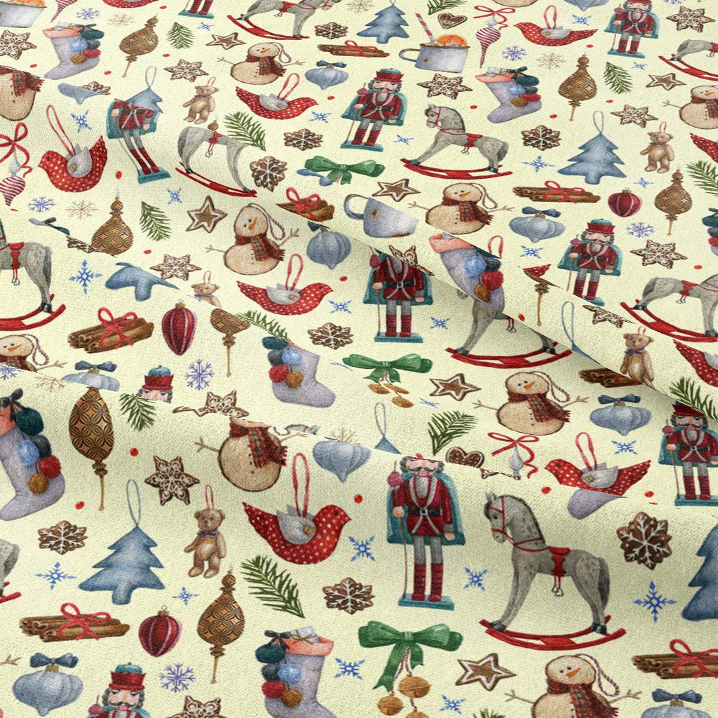 Winter Treasures Cream Fabric
