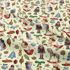 Winter Treasures Cream Fabric