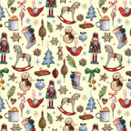 Winter Treasures Cream Fabric