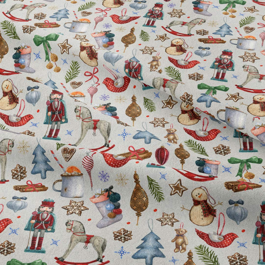 Winter Treasures Silver Fabric