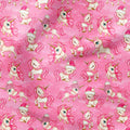 Winter Unicorns Pink Fabric