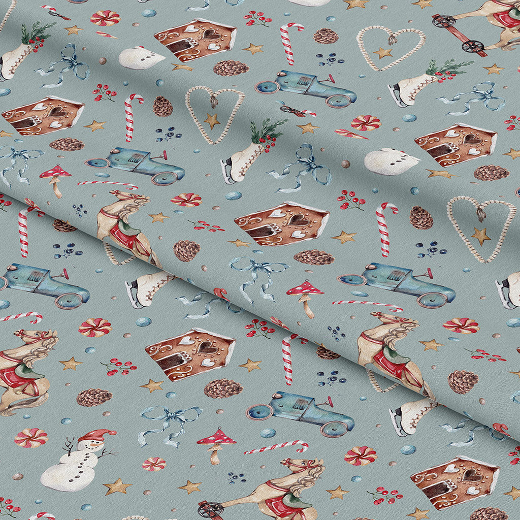 Winter Wonderland Blue Fabric