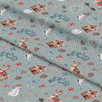 Winter Wonderland Blue Fabric