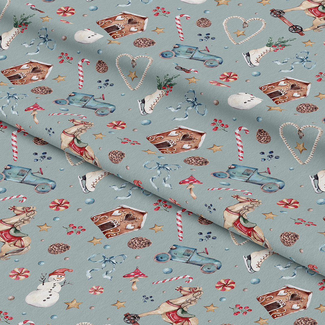 Winter Wonderland Blue Fabric