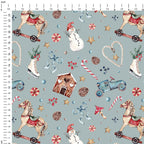 Winter Wonderland Blue Fabric