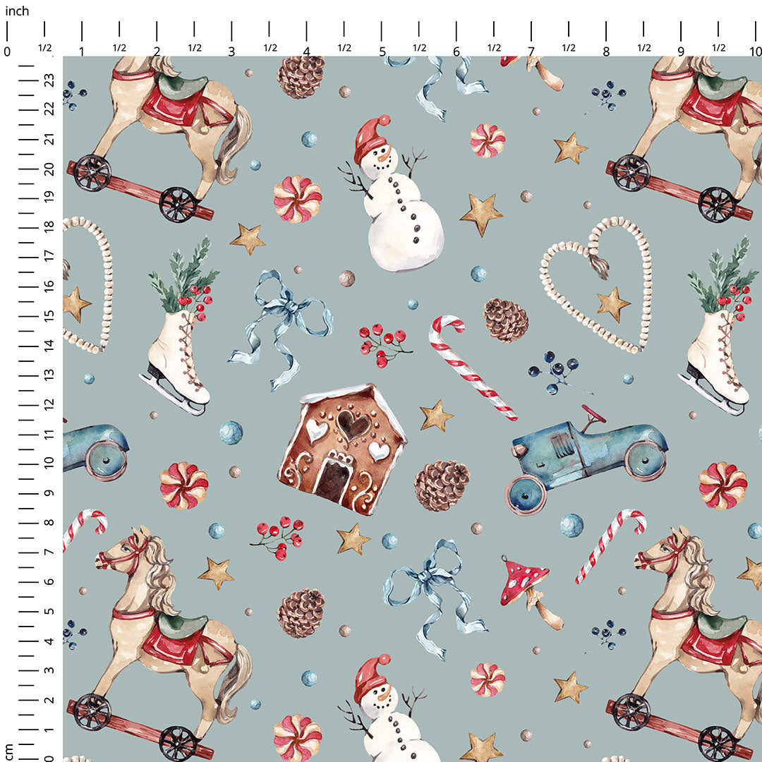 Winter Wonderland Blue Fabric