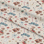 Winter Wonderland Cream Fabric