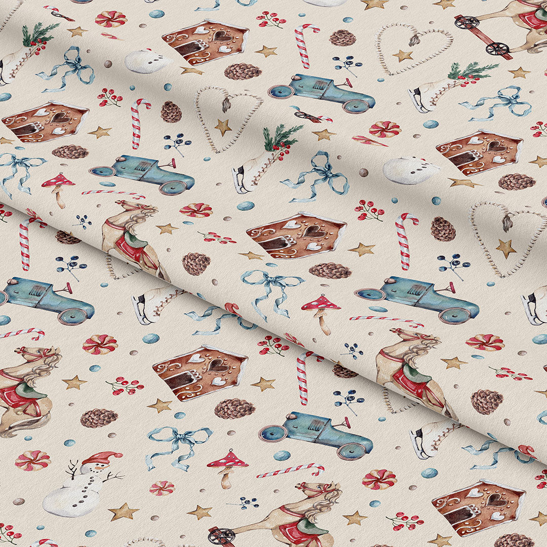 Winter Wonderland Cream Fabric