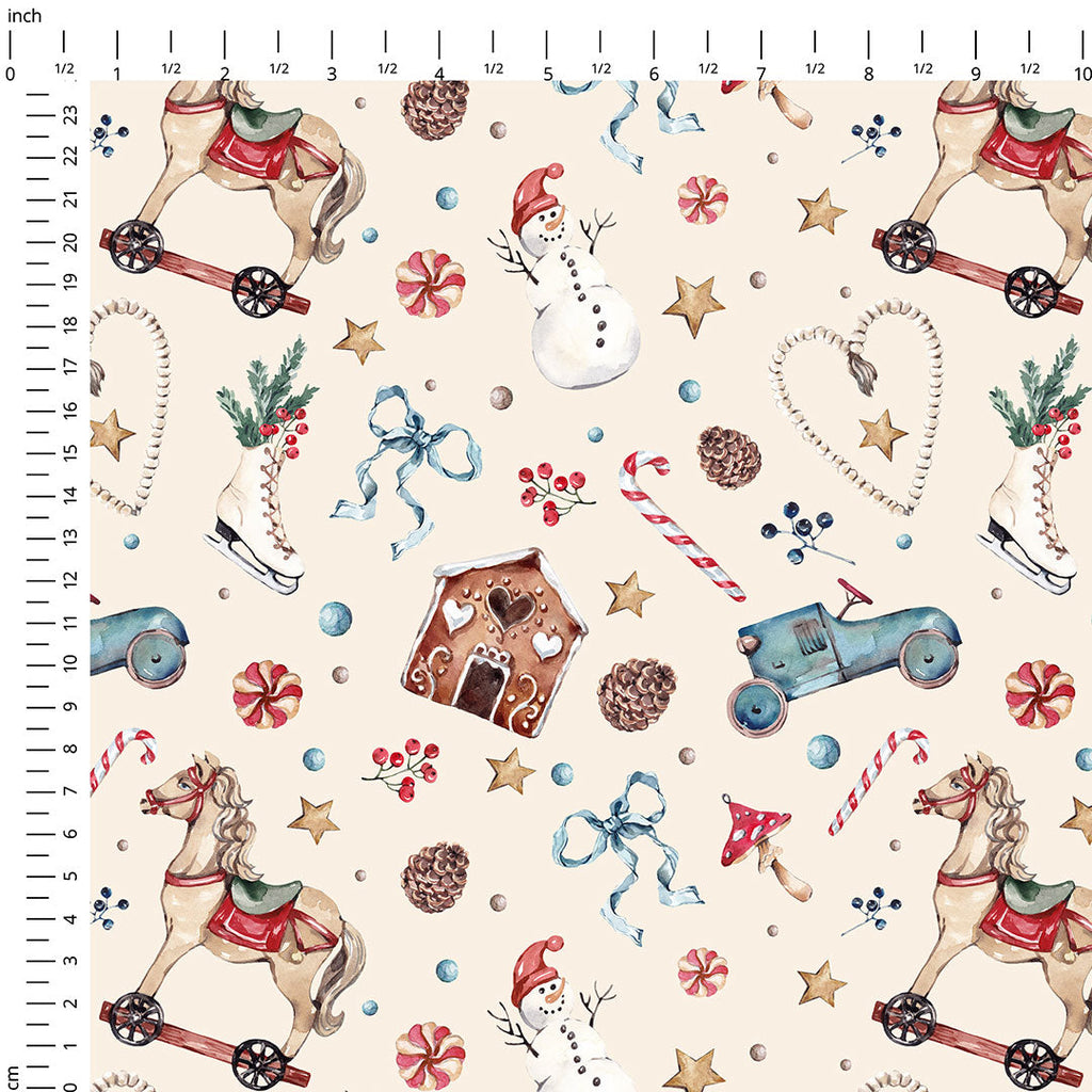 Winter Wonderland Cream Fabric