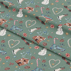 Winter Wonderland Sage Fabric