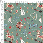 Winter Wonderland Sage Fabric