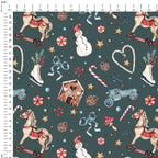 Winter Wonderland Teal Fabric