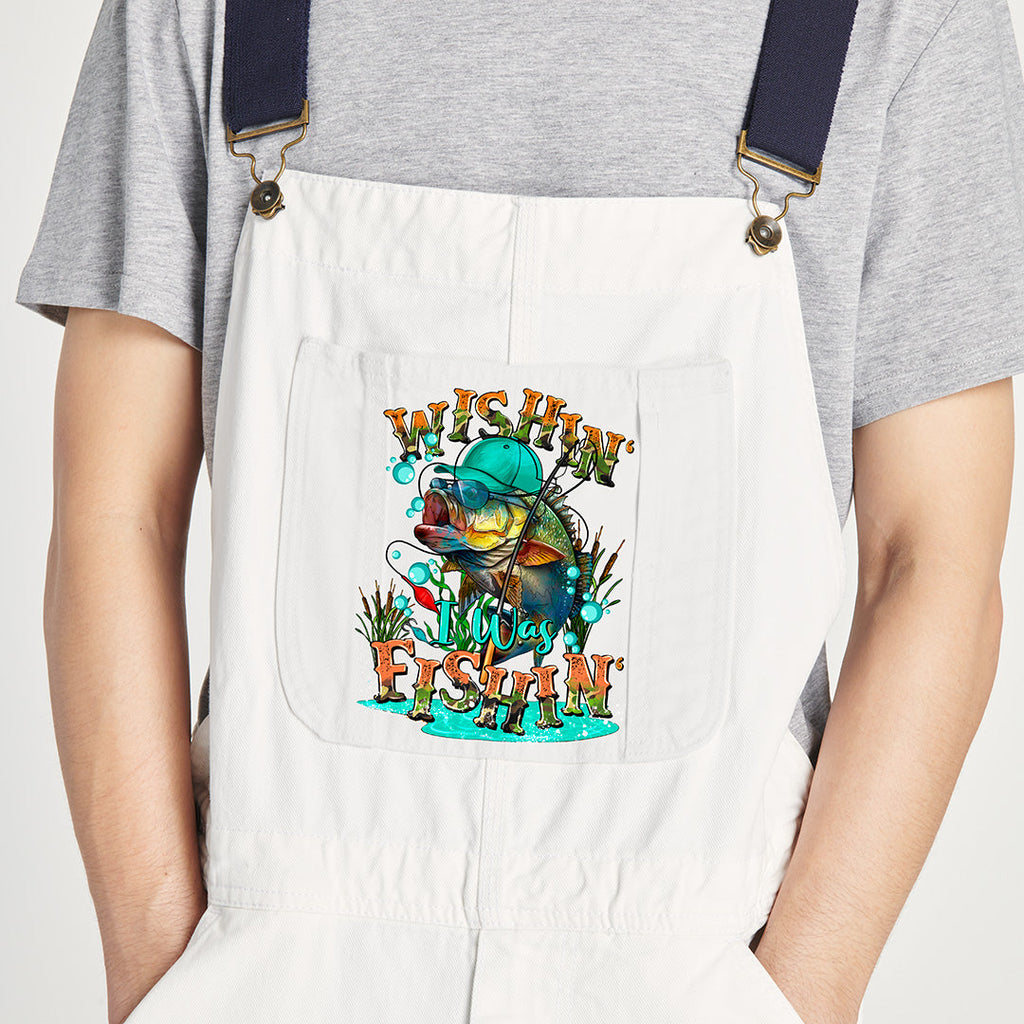 Wishin' I Was Fishin' Iron on Fabric Heat Transfer DTF-169