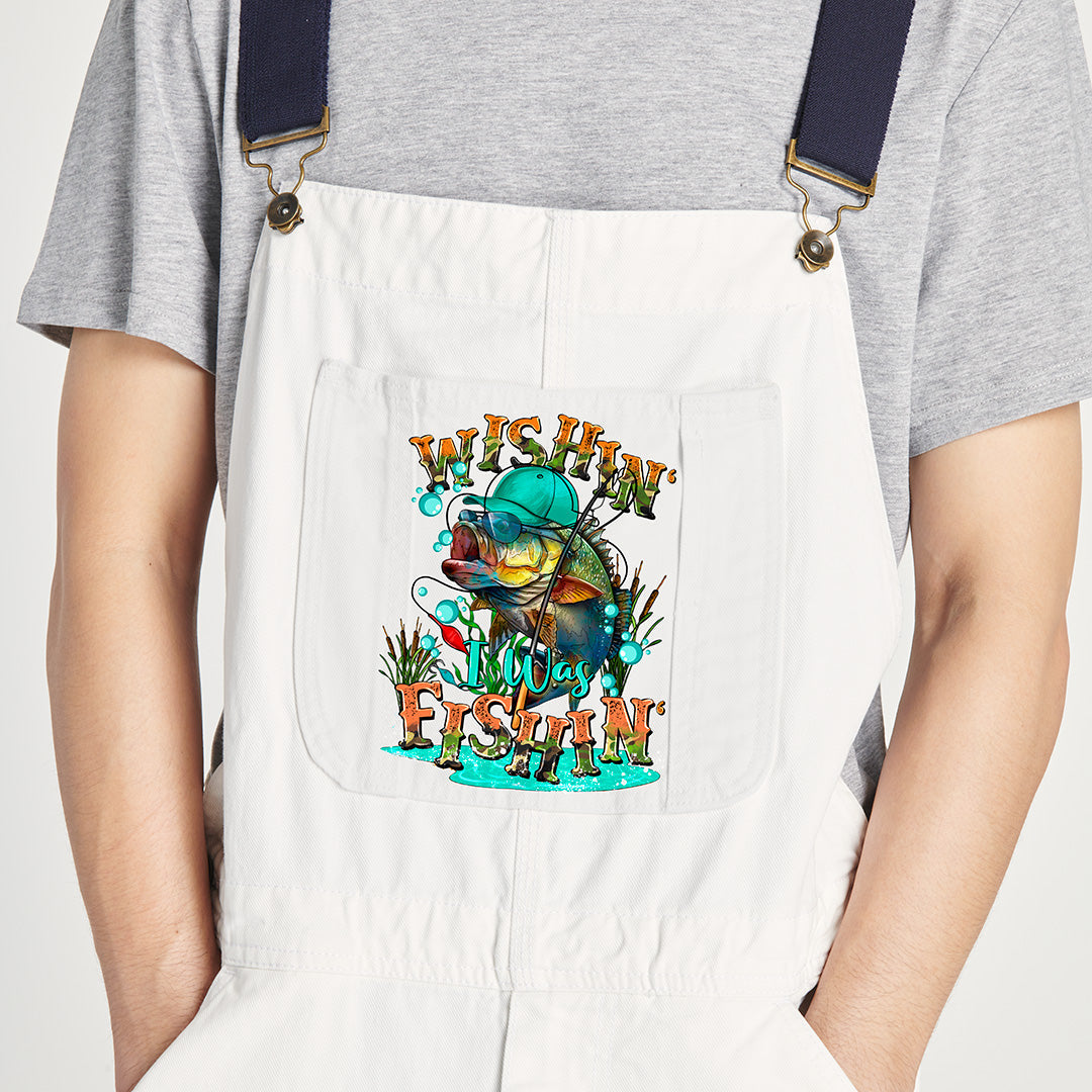 Wishin' I Was Fishin' Iron on Fabric Heat Transfer DTF-169